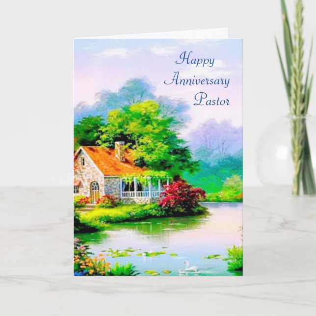 En pastors årsdag kort (Framsida)