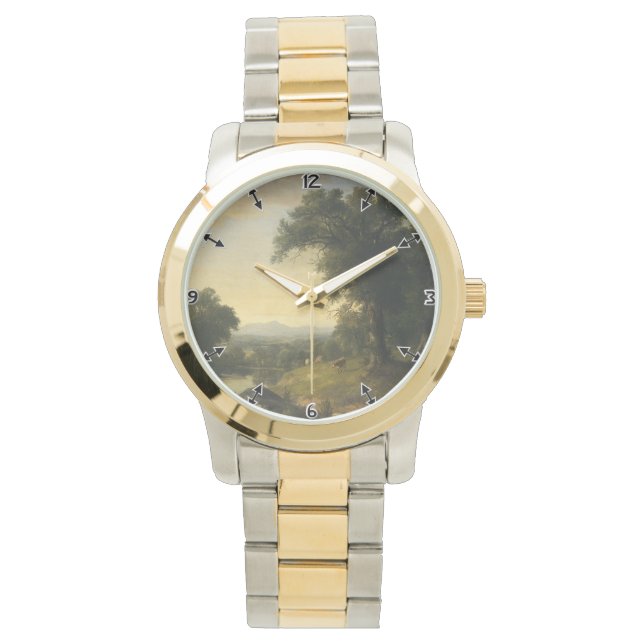 En pastorscen av Asher Brown Durand Wrist Watch Armbandsur (Framsida)