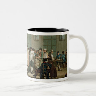 En patriot kaffehus Två-Tonad mugg