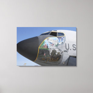 En patriotisk näsa för KC-135 Canvastryck