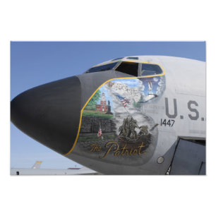 En patriotisk näsa för KC-135 Fototryck