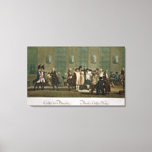 En patriots kaffehus canvastryck (Framsida)