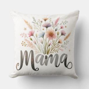 En pekskärm i Blommigt Kärlek för Mamma Kudde