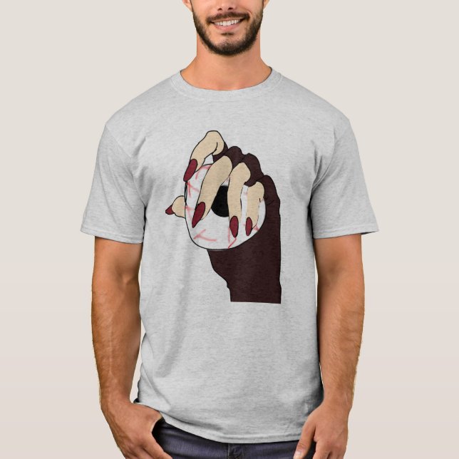 En pekskärm med trippelvision t shirt (Framsida)