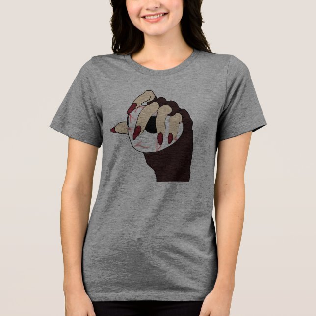 En pekskärm med trippelvision t shirt (Framsida)