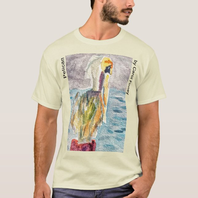 En pelikandag vid Beach T-Shirt (Framsida)