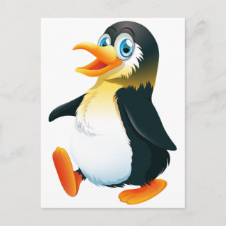 En penguin promenad vykort