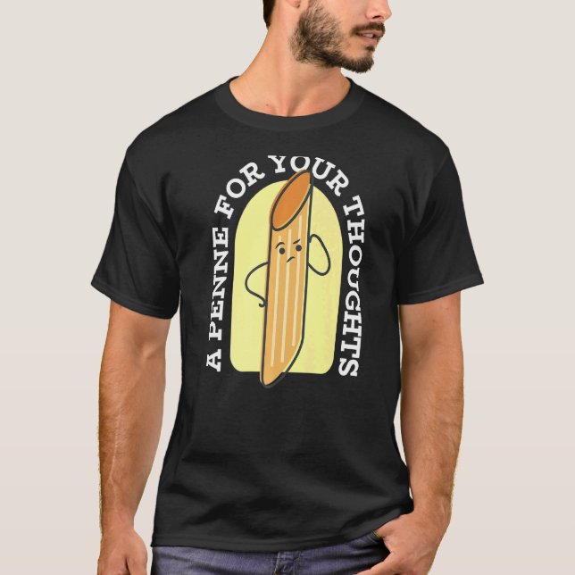 En penne för dina tankar, citat Humor Pappa Jo T Shirt (Framsida)