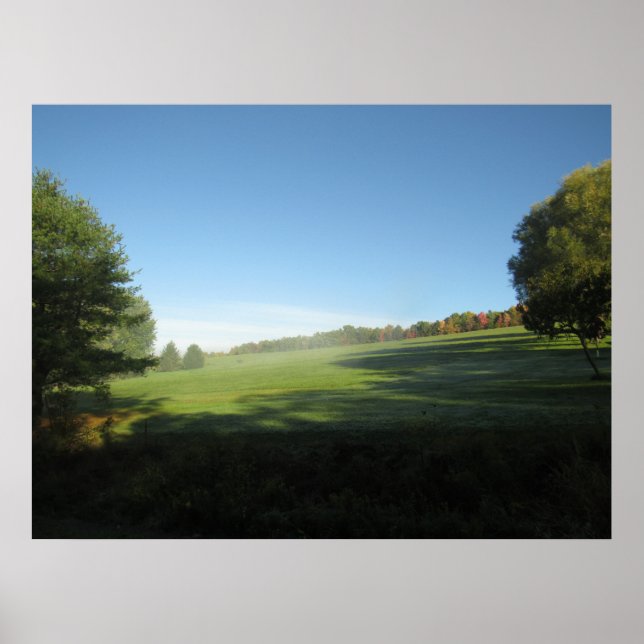 En Pennsylvania Foggy Morgon Poster (Framsidan)