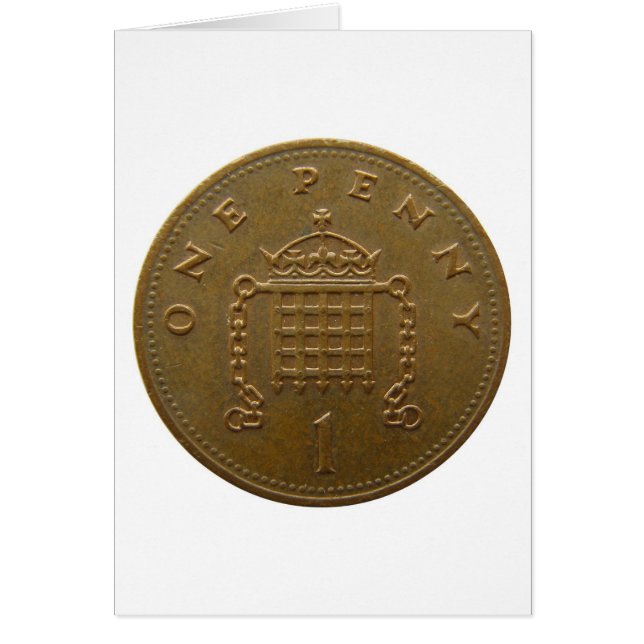 En penny hälsningskort (Framsidan)