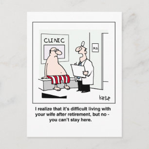 En pensionär i doktor vykort