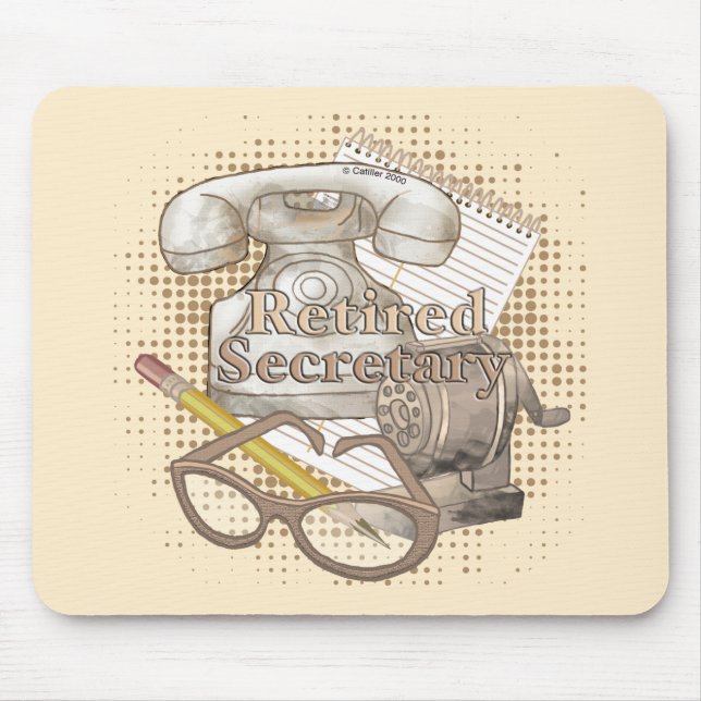 En pensionerad sekreterare musmatta (Framsidan)