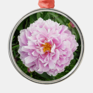 En Peony med Raindrops Julgransprydnad Metall
