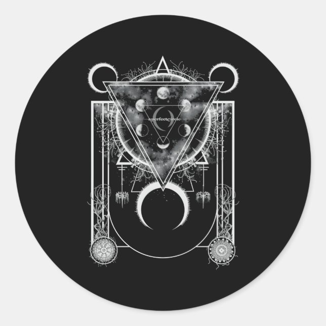 En Perfekt cirkel (euro) Runt Klistermärke (Framsida)