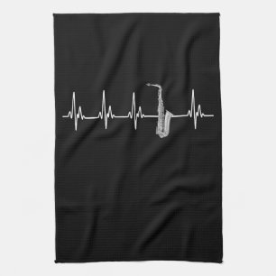 En perfekt för en saxofonspelare, en EKG hea Kökshandduk