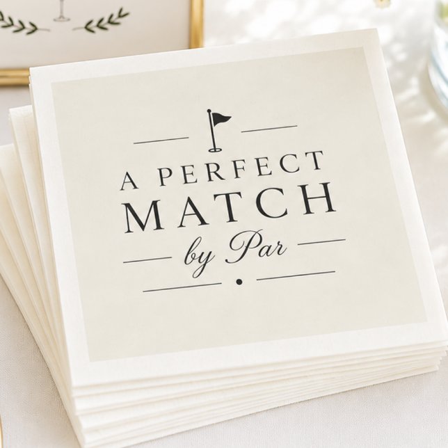 En perfekt match av Par Wedding Pappersservett (Skapare uppladdad)