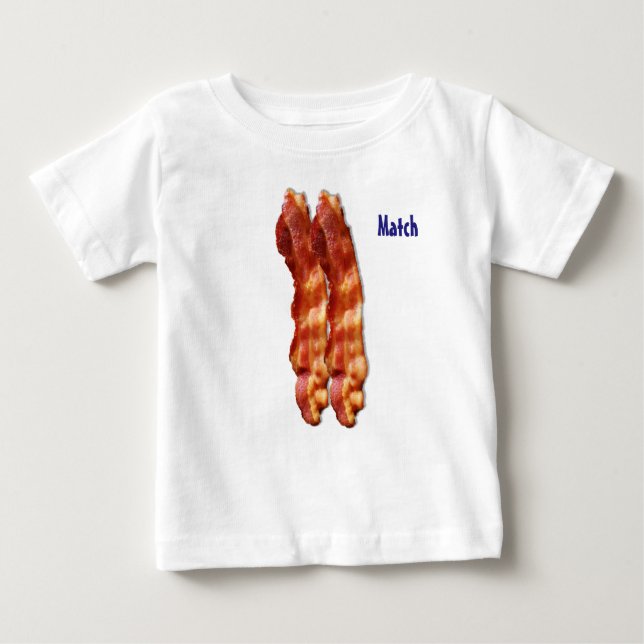 En perfekt match - bacon tee (Framsida)