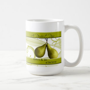 En perfekt parar bruden och ansar muggen kaffemugg