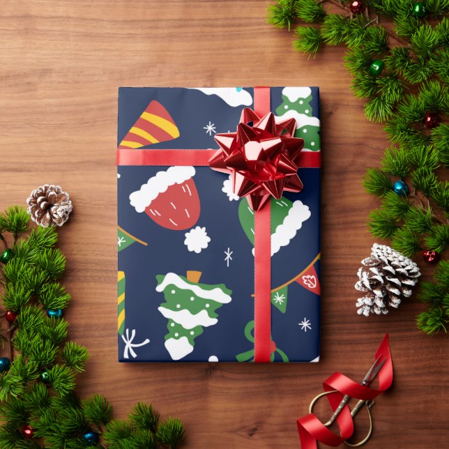 En Perfekt Snögubbe-jul Presentpapper (Julgåva)