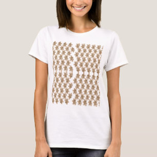 En perfekt symmetrisk reflektion av ett berg l t shirt