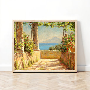 En pergola på Capri, Emil Wennerwald Poster