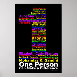 En person kan göra en skillnad (affischen) poster
