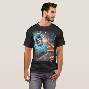 en person som använder en bärbar dator med ord köp t shirt