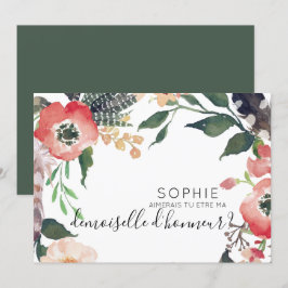 en personlig inbjudan till brudtjänsteflicka