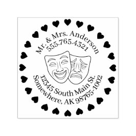 En personlig kontakt för teatralisk röra självfärgande stämpel