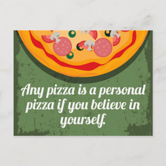 En personlig Pizza-funny-citat Vykort