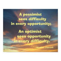 EN PESSIMIST POSTER SVÅRIGHETSKÖPS