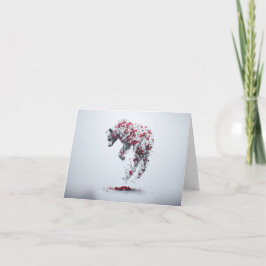 En Petal i ett tidskort Tack Kort