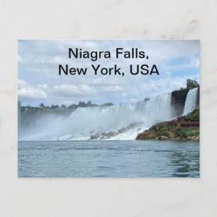 En Pic of Niagra Falls från New York Side Helg Vykort