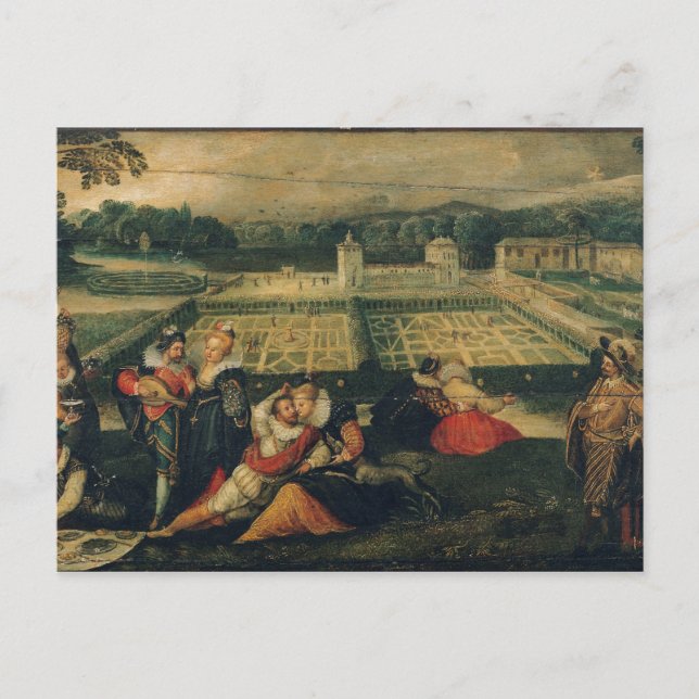 En Picnic i en park Vykort (Framsida)