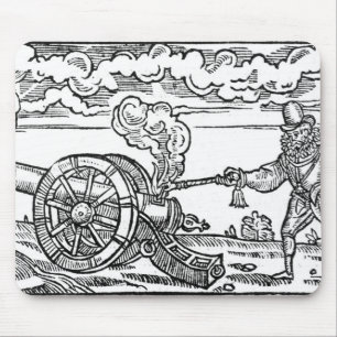 En Pikeman som tänder en kanon Musmatta