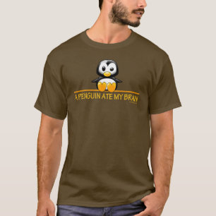 En pingvin åt min hjärna t-shirt