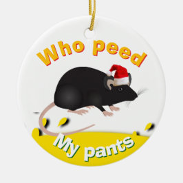 En pisspojke jul julgransprydnad keramik