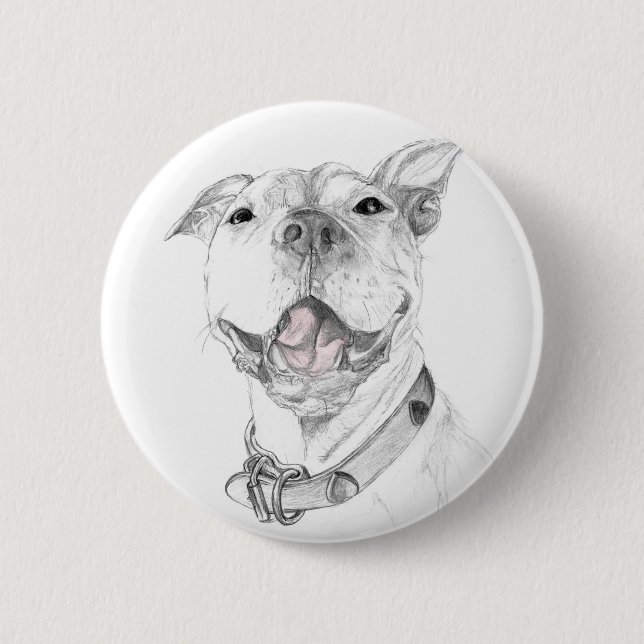 En Pit Bull-leende Knapp (Framsida)