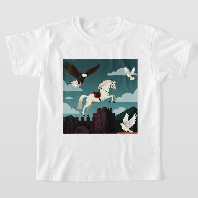 En pittoresk scen t shirt (Laydown)
