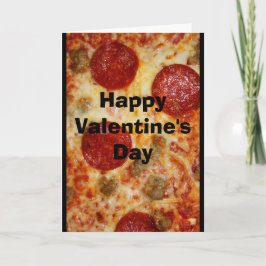En Pizza min hjärta hör hemma till dig valentinen Helgkort