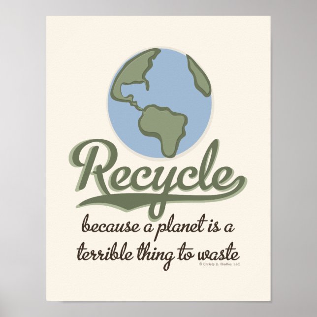 En planet är ett fruktansvärt Sak att Slösa Poster (Framsidan)