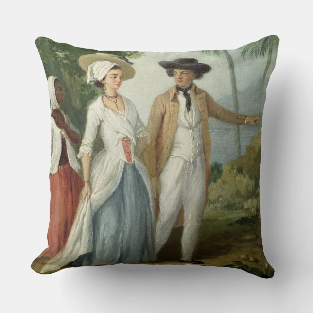 En Planter och hans fru som deltas i av en Kudde (Framsida)