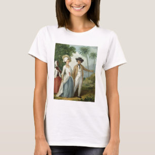 En Planter och hans fru som deltas i av en T-shirt