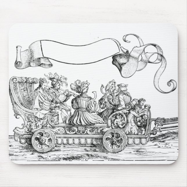 En plats från Maximilians Triumphal procession Musmatta (Framsidan)