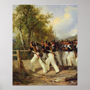 En plats från soldat liv, 1849 poster