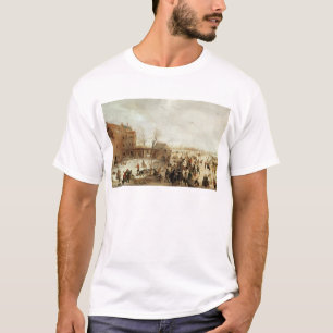 En plats på isen nära en Town, c.1615 Tröja