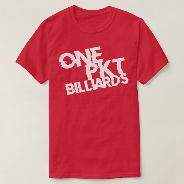 EN POCKET BILLIARDS WHITE T SHIRT (Design framsida)
