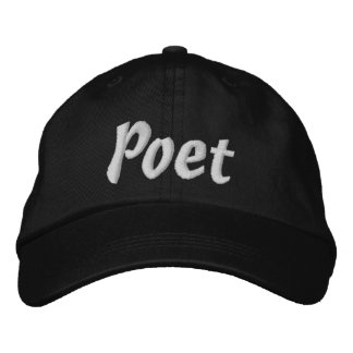 En Poet är Hat! Broderad Keps