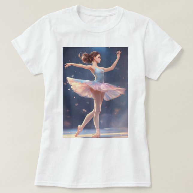 En Pointe Apparel: Öka Stil med Ballet- T Shirt (Design framsida)