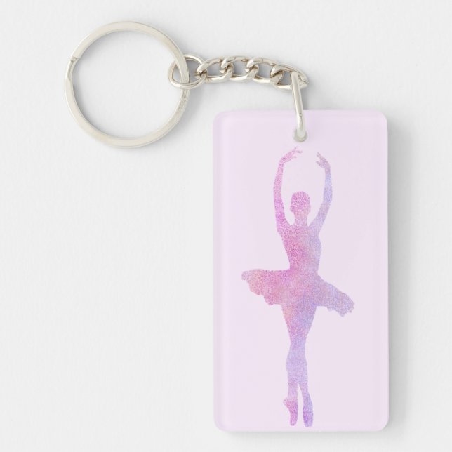 En pointe Ballerina-nyckelkedja Nyckelring (Framsidan)